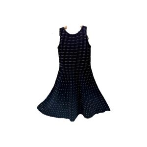 NIC + ZOE Iceland Twirl black and white sleeveless skater dress, XS EUC